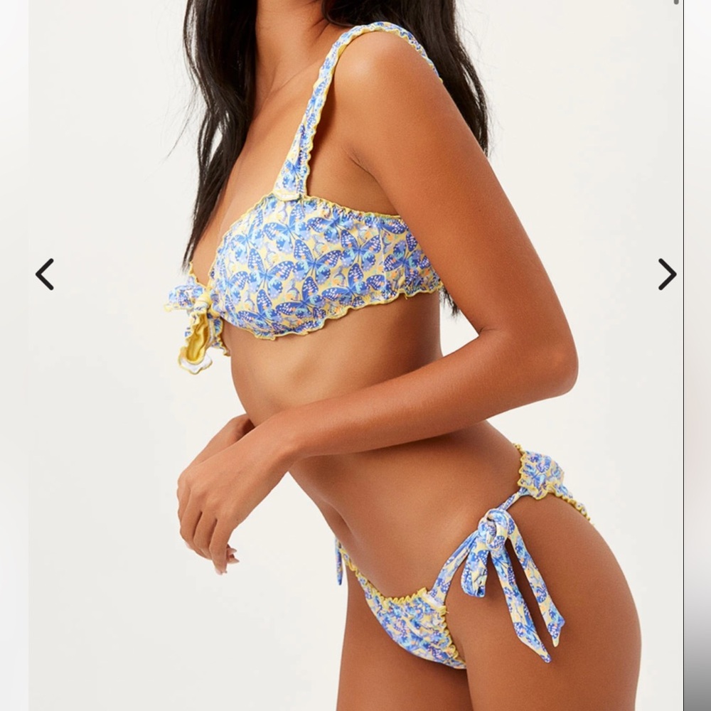 Frankie's Bikinis Colby Ruched Bikini